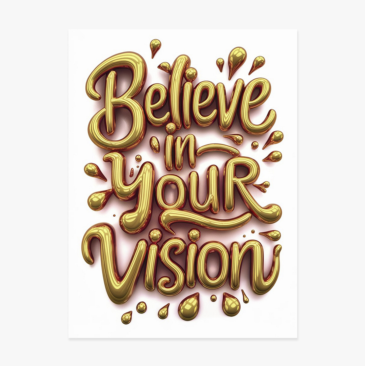 Poster Believe in your vision