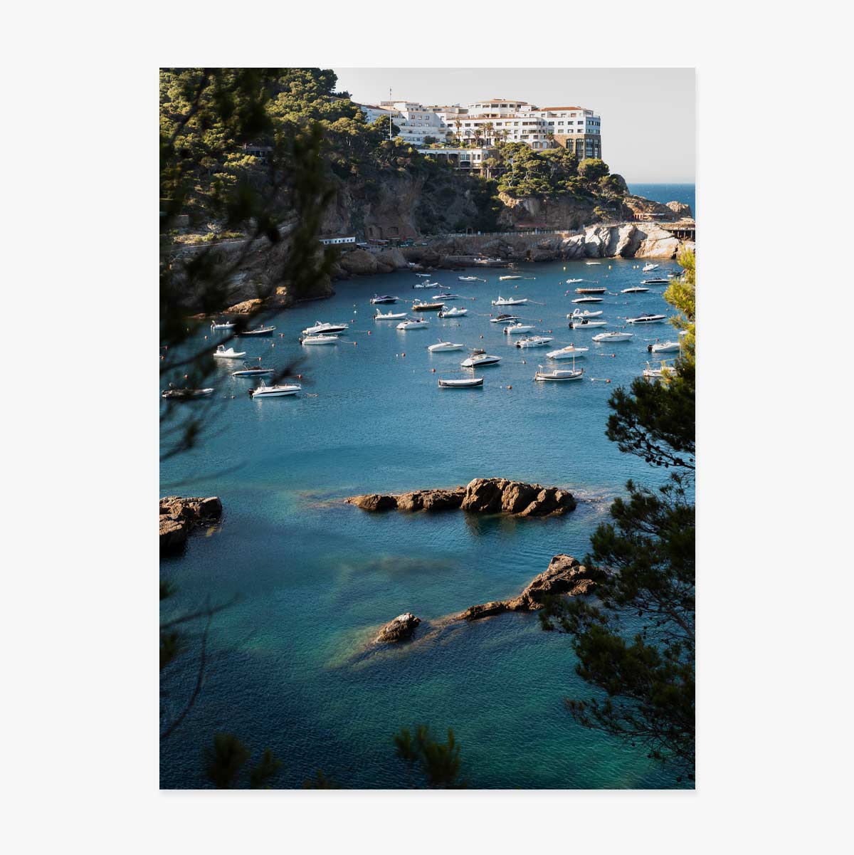 Golf poster with boats