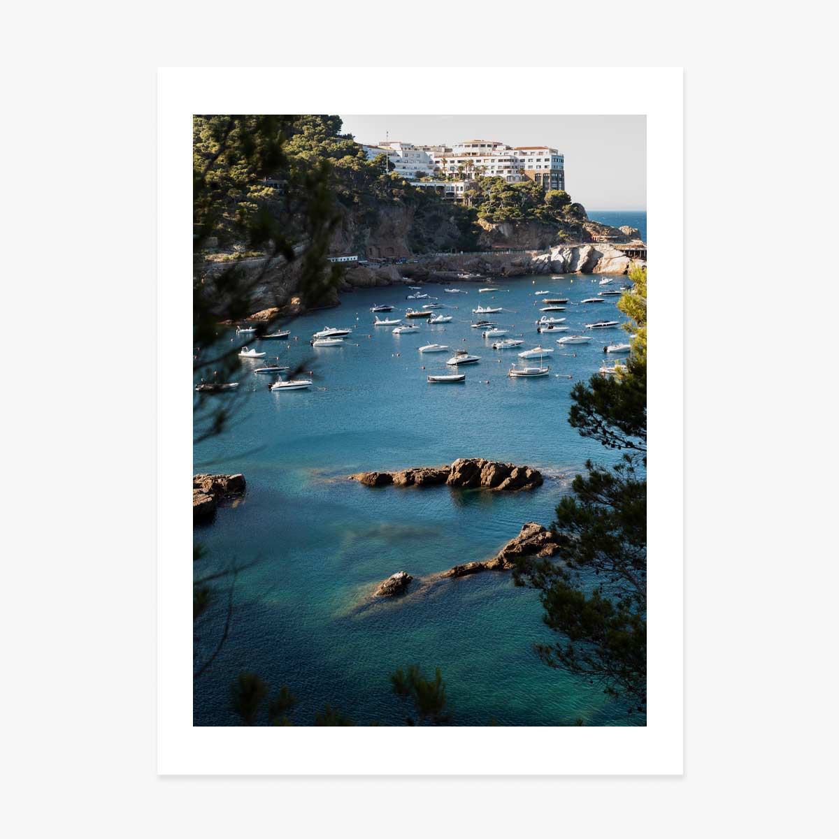 Golf poster with boats