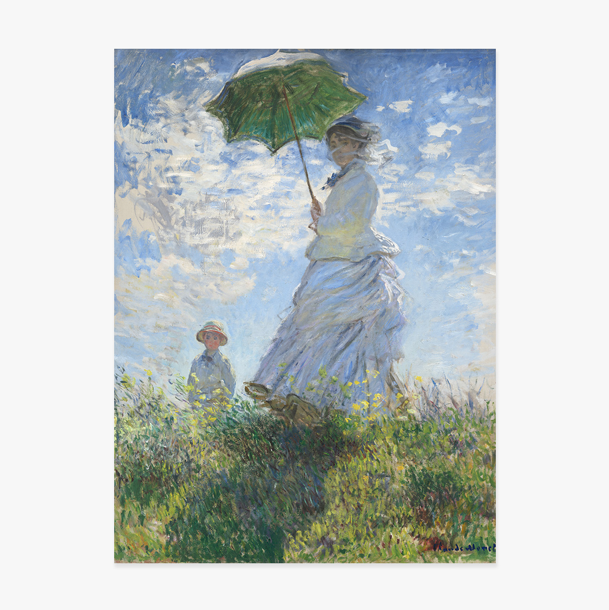 Poster Claude Monet, Femeie cu umbrelă 1875