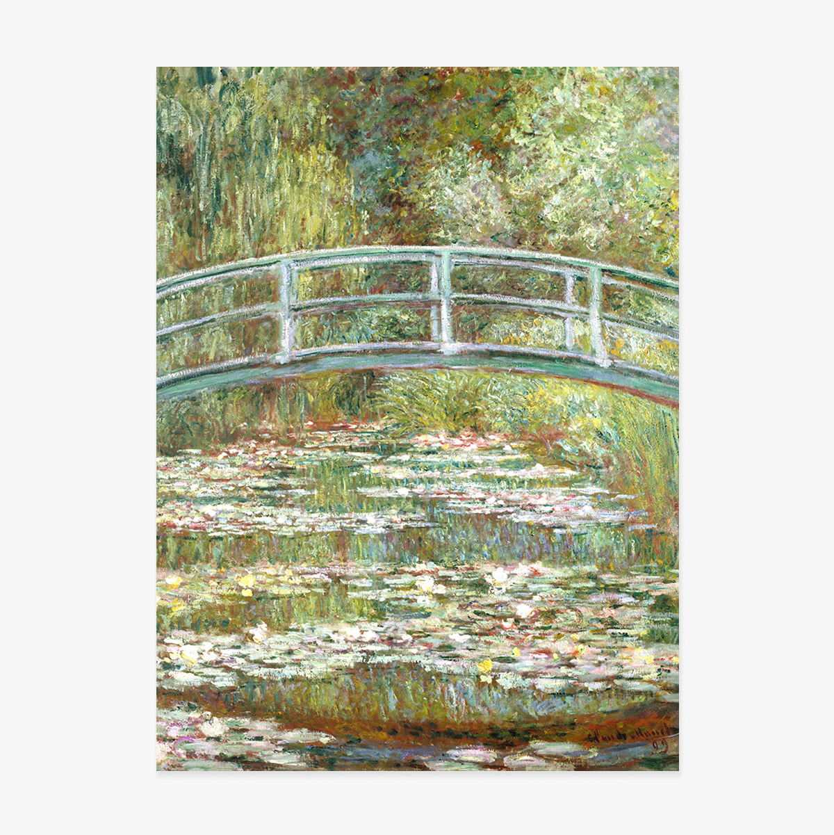 Poster Claude Monet, Bridge over a Pond with Water Lilies 1899