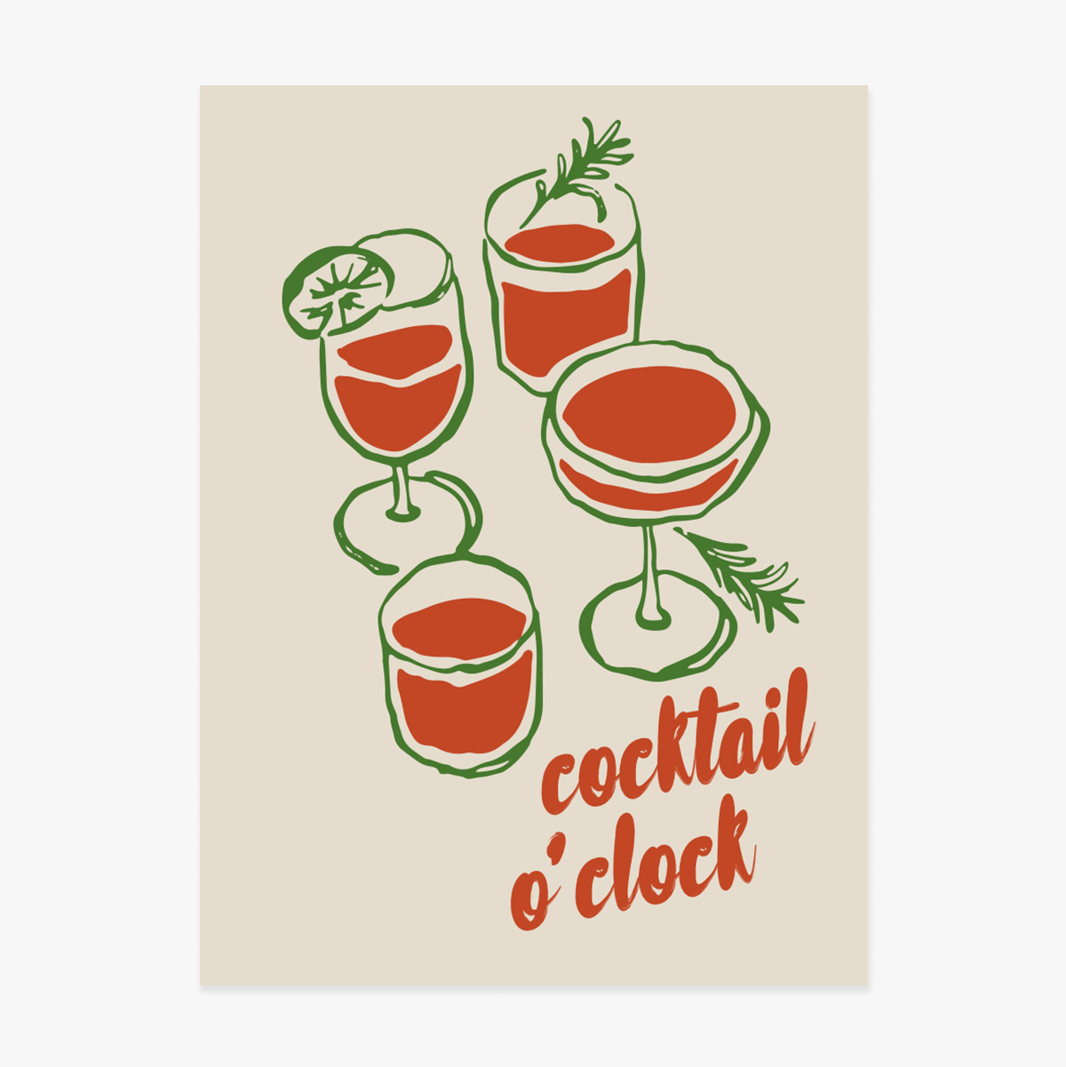Poster Cocktail o