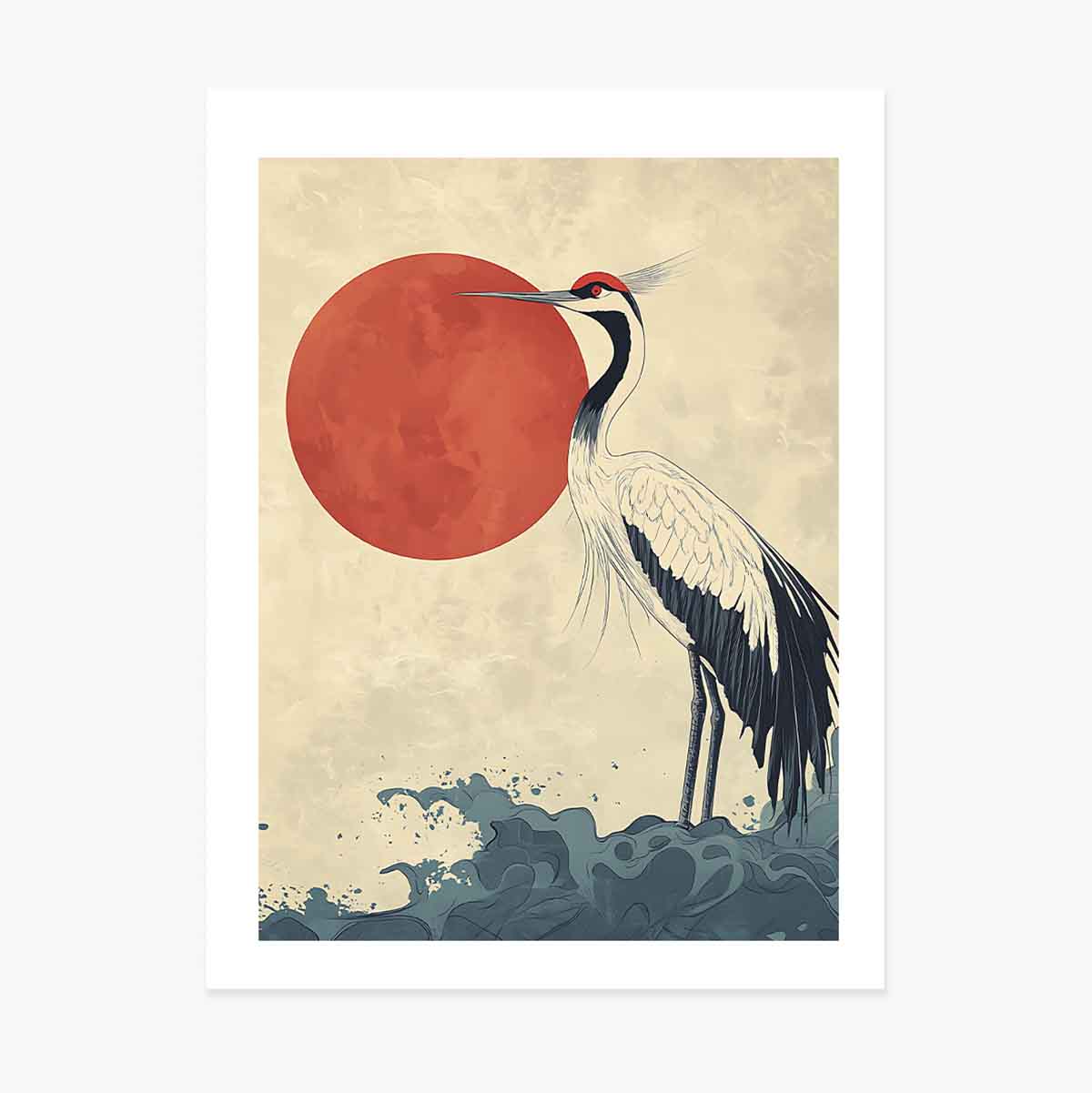 Japanese Crane Poster