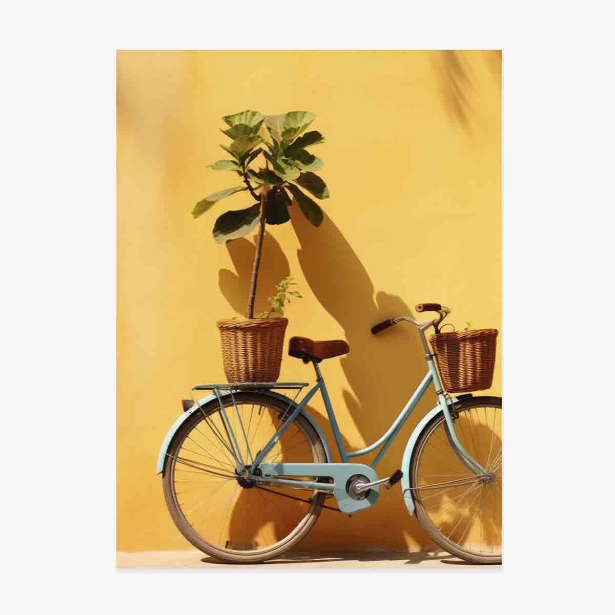 Bicycle with plant poster