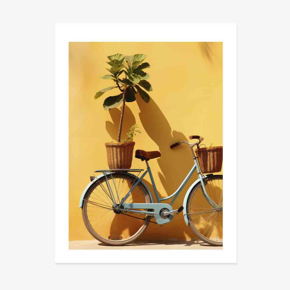 Bicycle with plant poster