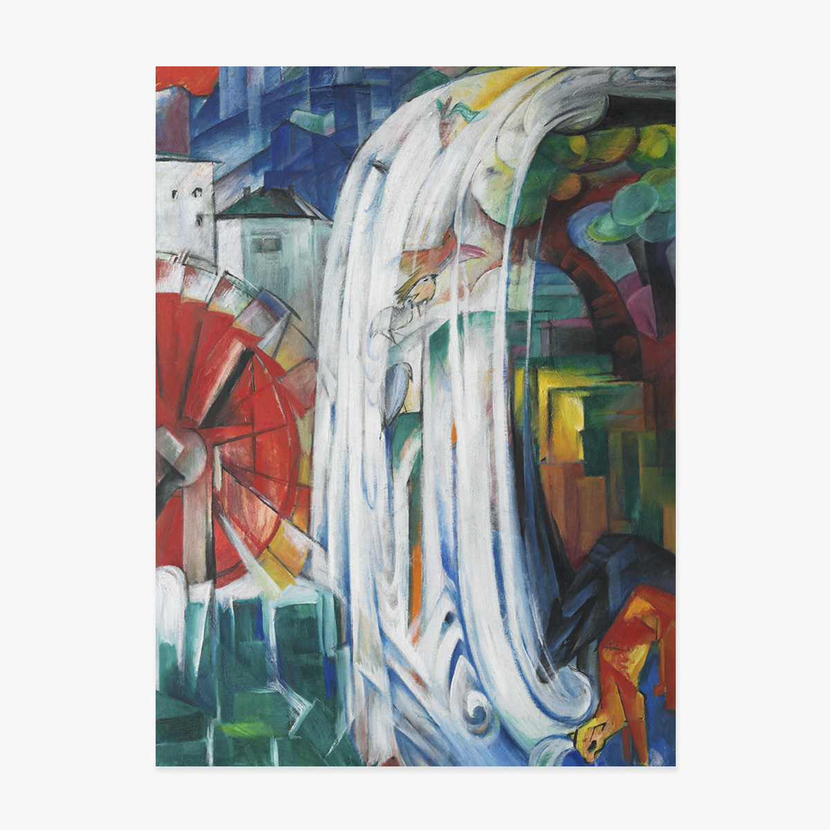 Poster Franz Marc, The Enchanted Mill 1913