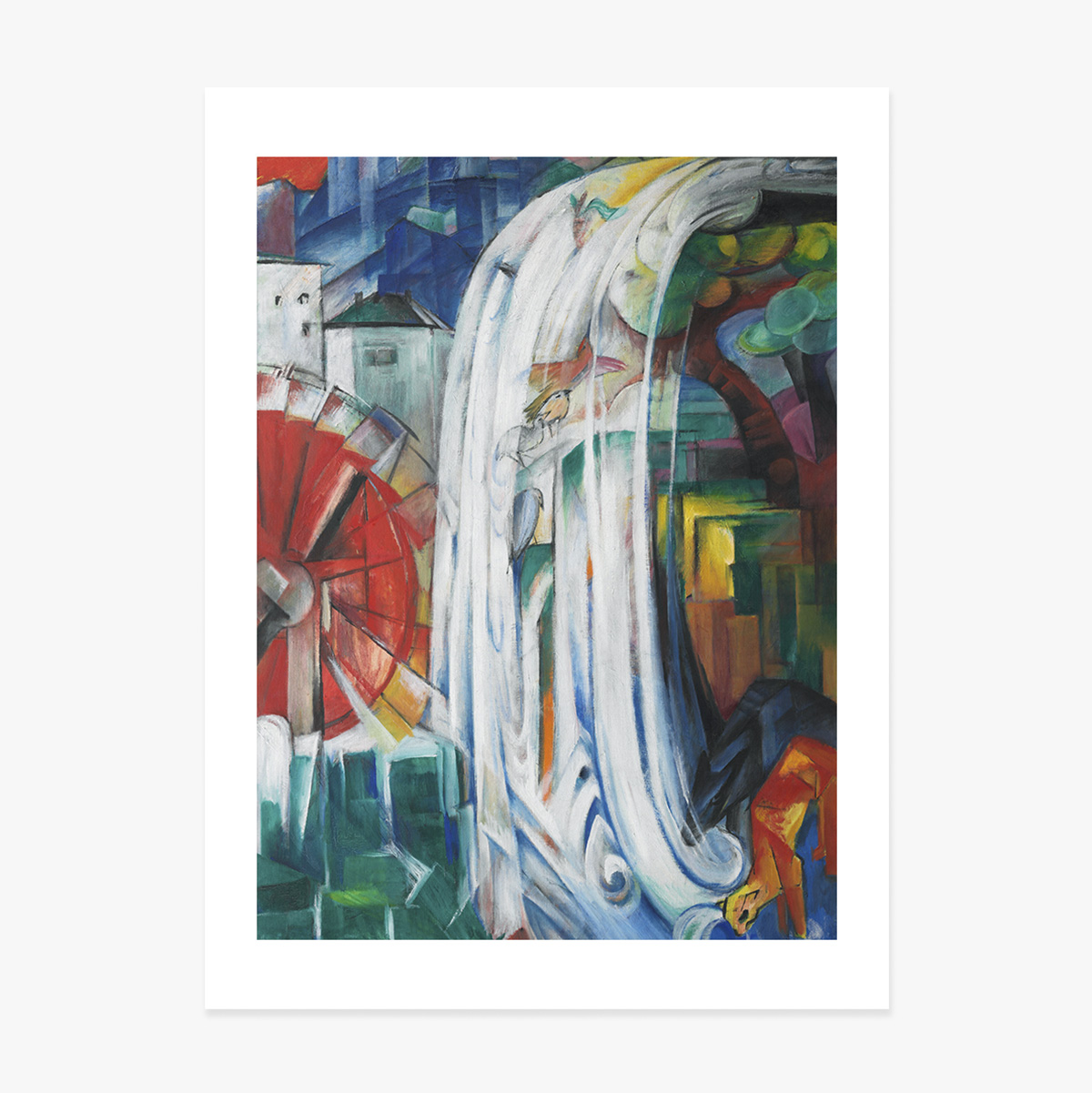 Poster Franz Marc, The Enchanted Mill 1913