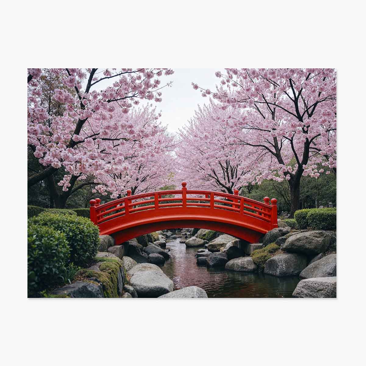 Japanese Garden Poster - Cherry Blossoms