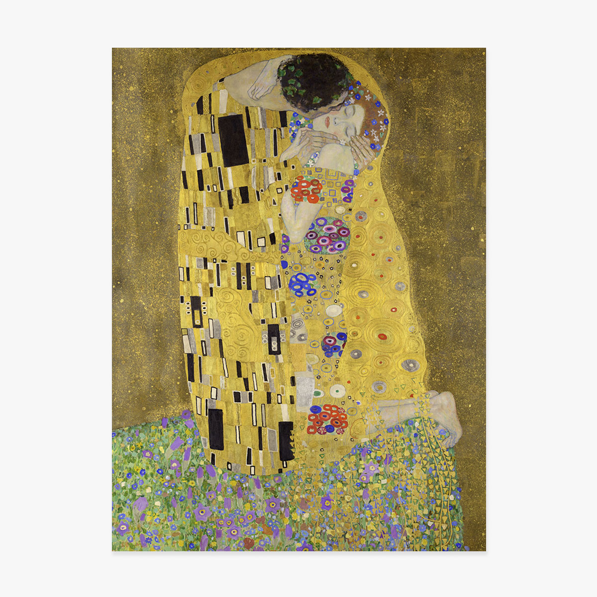 Gustav Klimt poster, The Kiss 1908