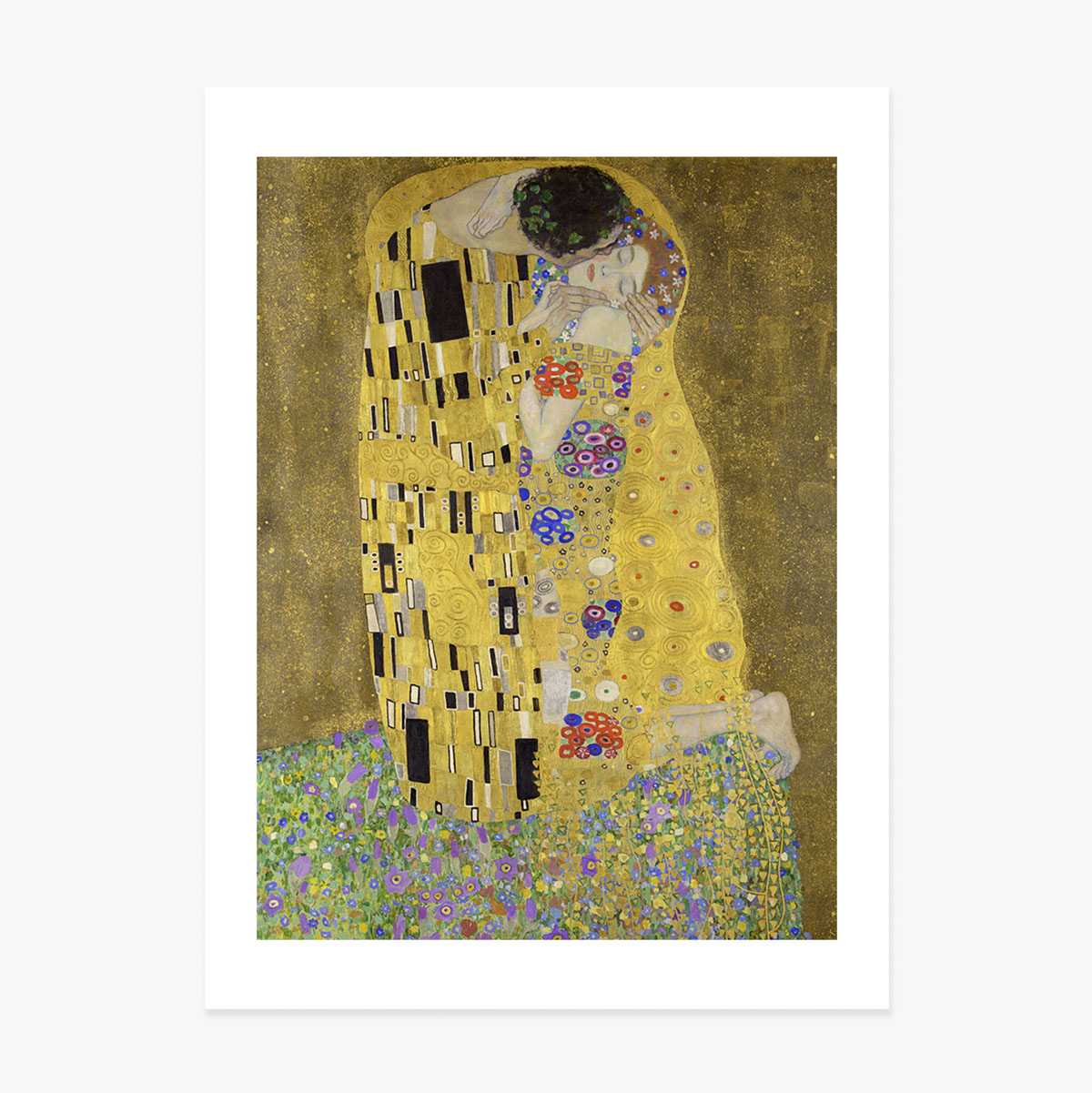 Gustav Klimt poster, The Kiss 1908