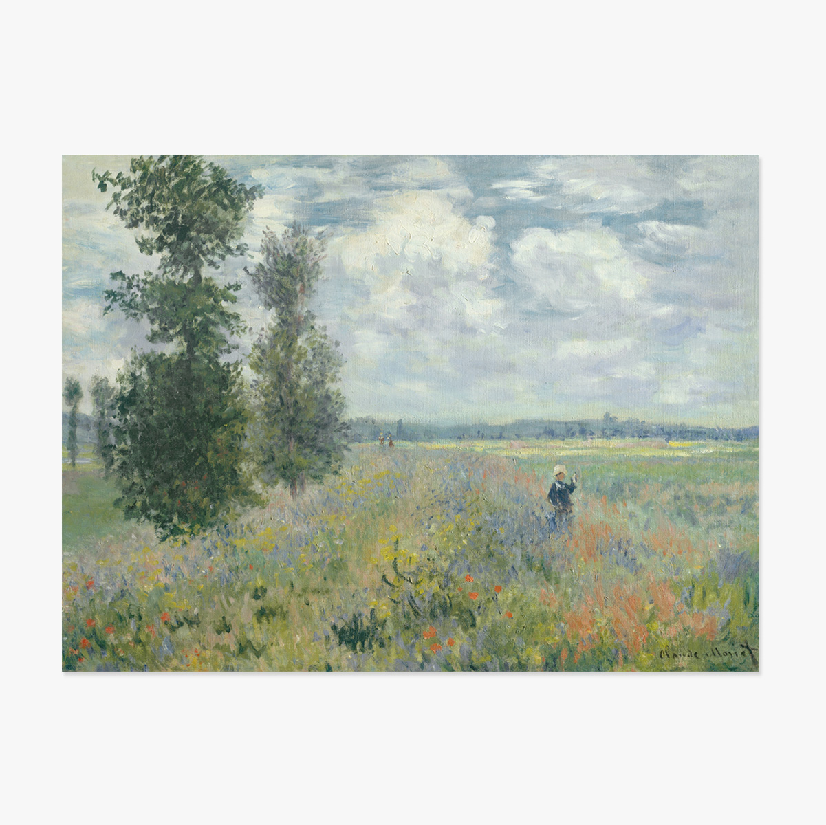 Landscape poster - Claude Monet, Poppy Field near Argenteuil, 1875