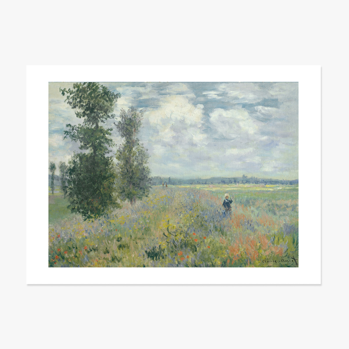 Landscape poster - Claude Monet, Poppy Field near Argenteuil, 1875