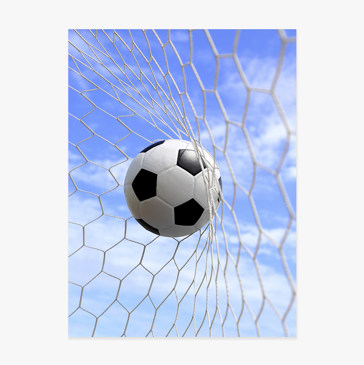Poster Ball in the football goal