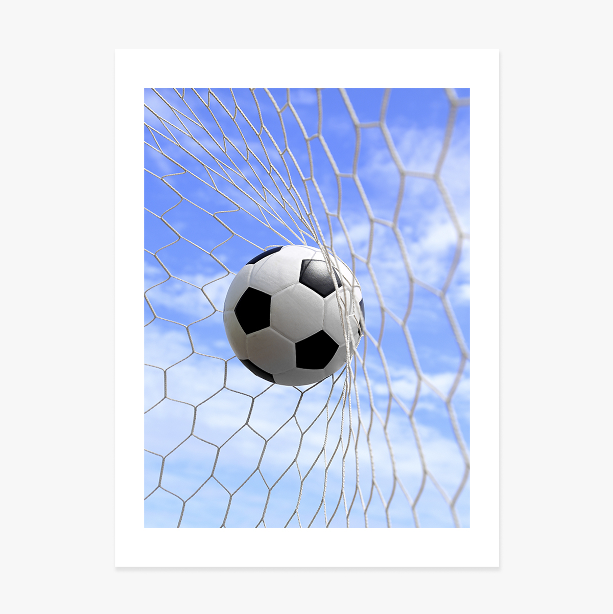 Poster Ball in the football goal