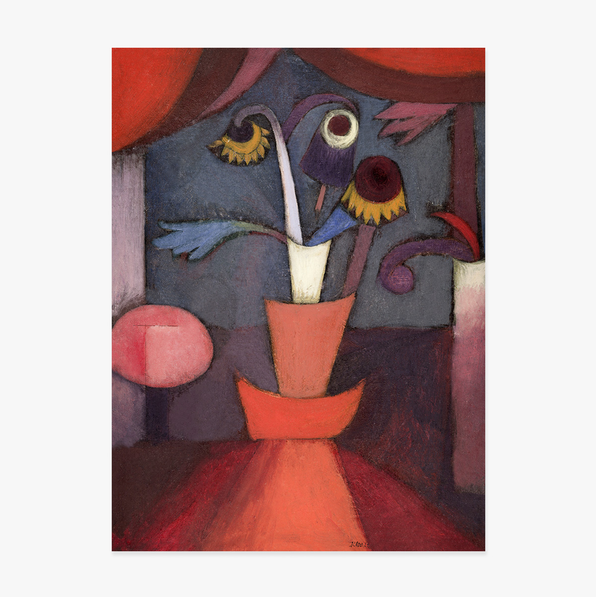 Paul Klee poster, Autumn Flower 1922