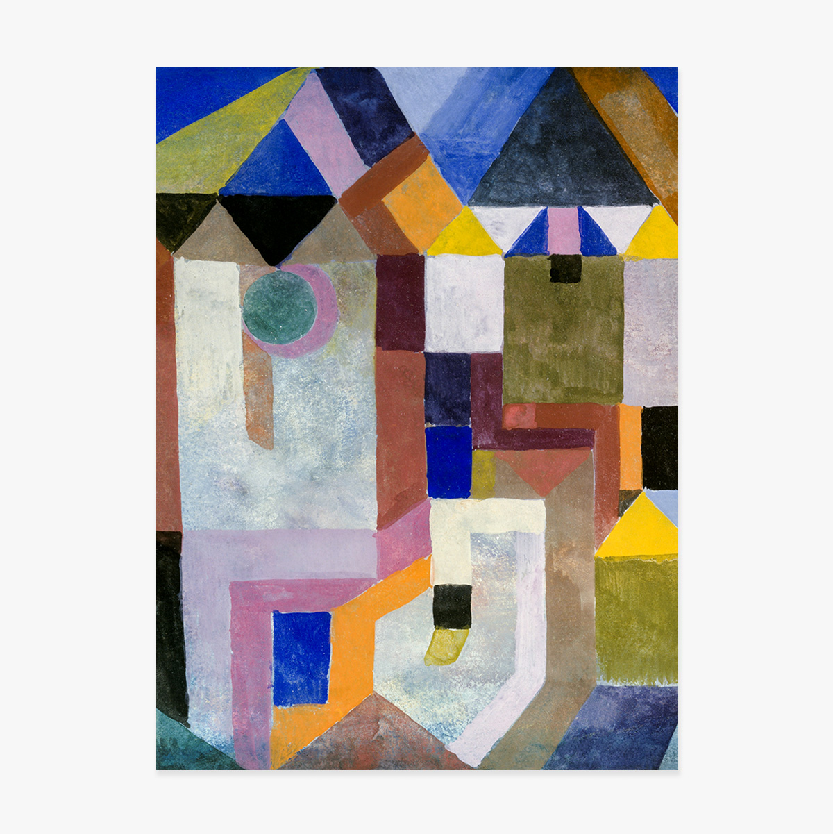 Paul Klee Poster, Colourful Architecture 1917