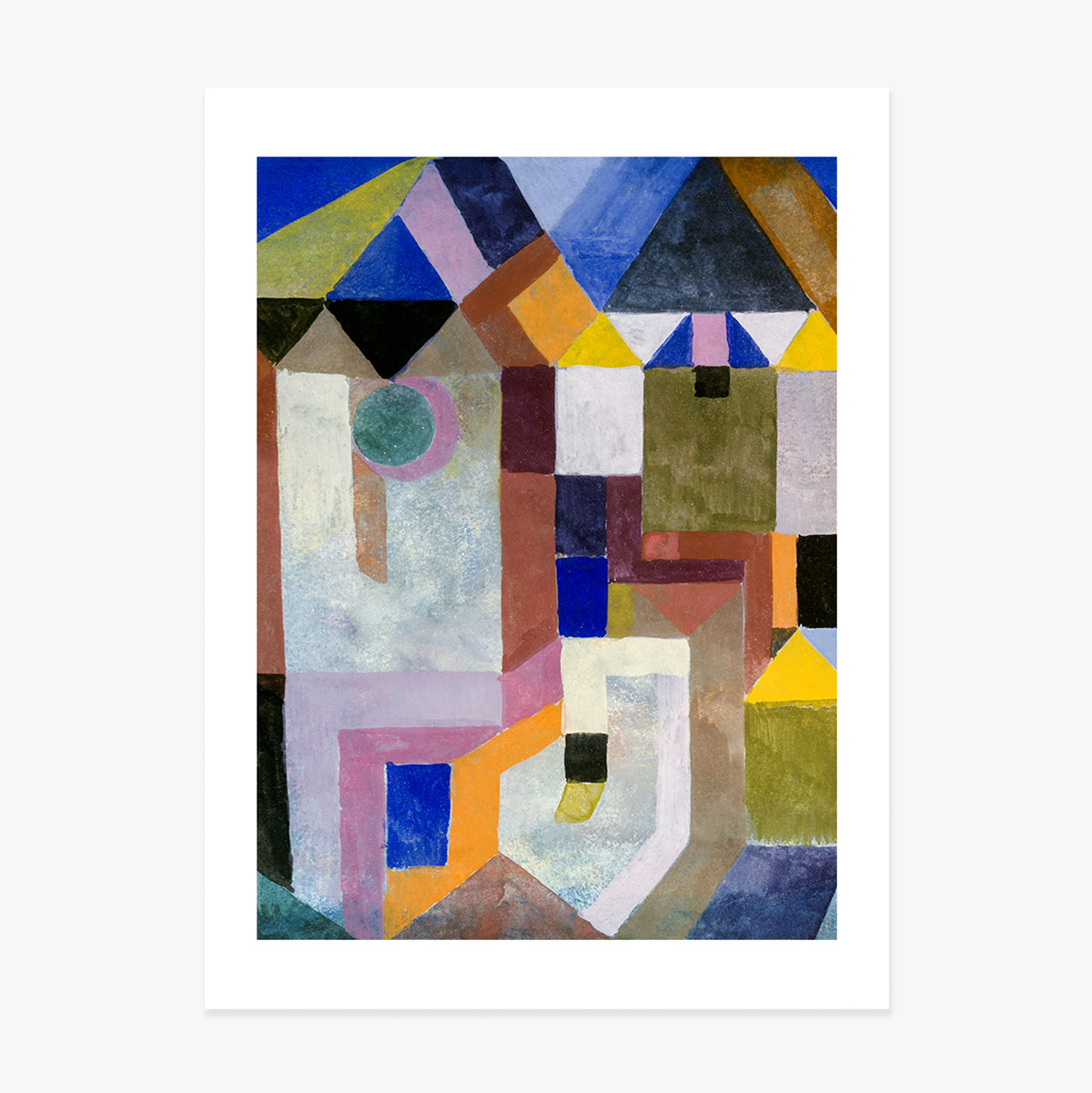 Paul Klee Poster, Colourful Architecture 1917