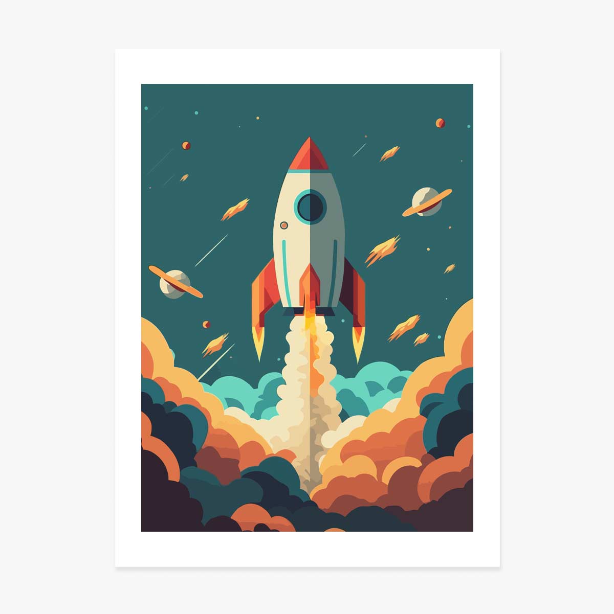 Poster Rachetă în Spațiu
