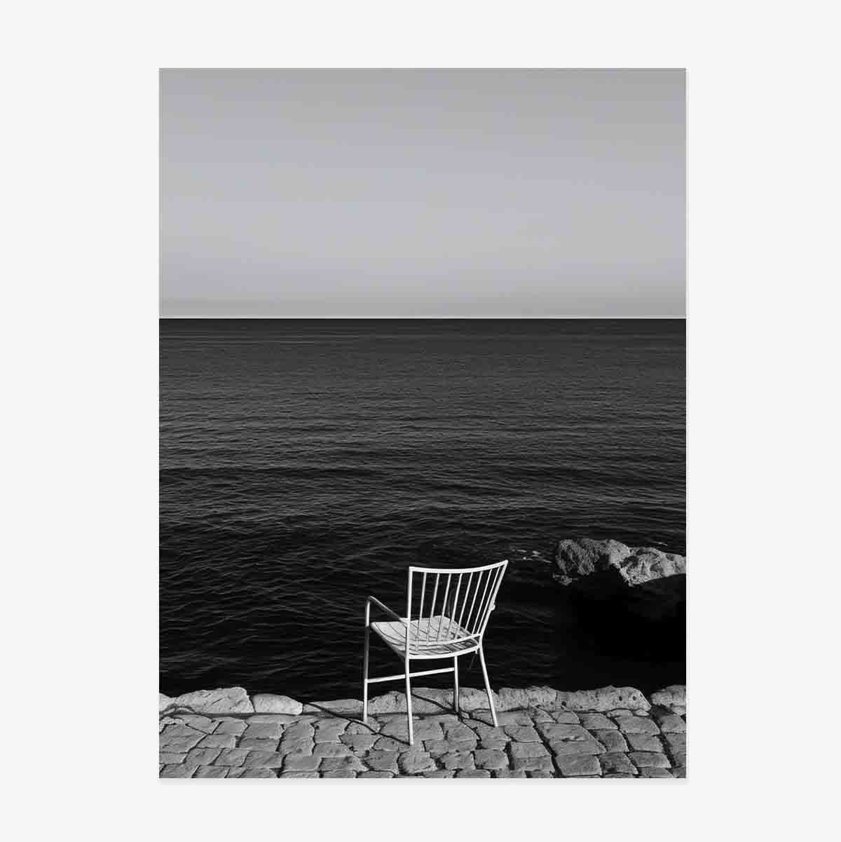 Poster Scaun solitar la mare
