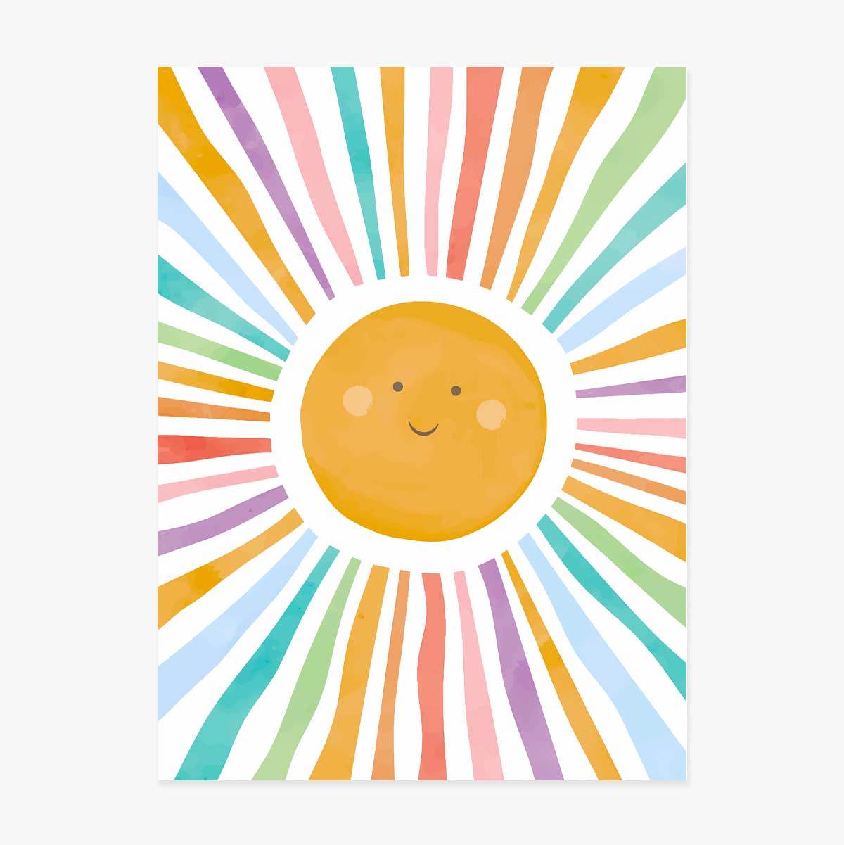 Colourful Sun Poster