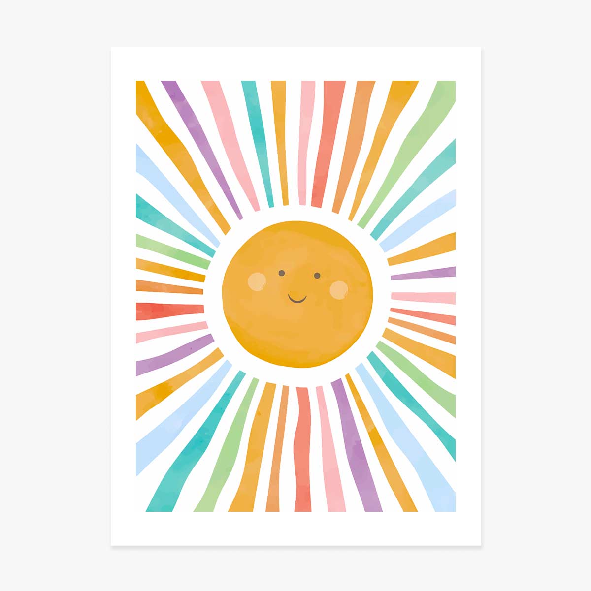 Colourful Sun Poster