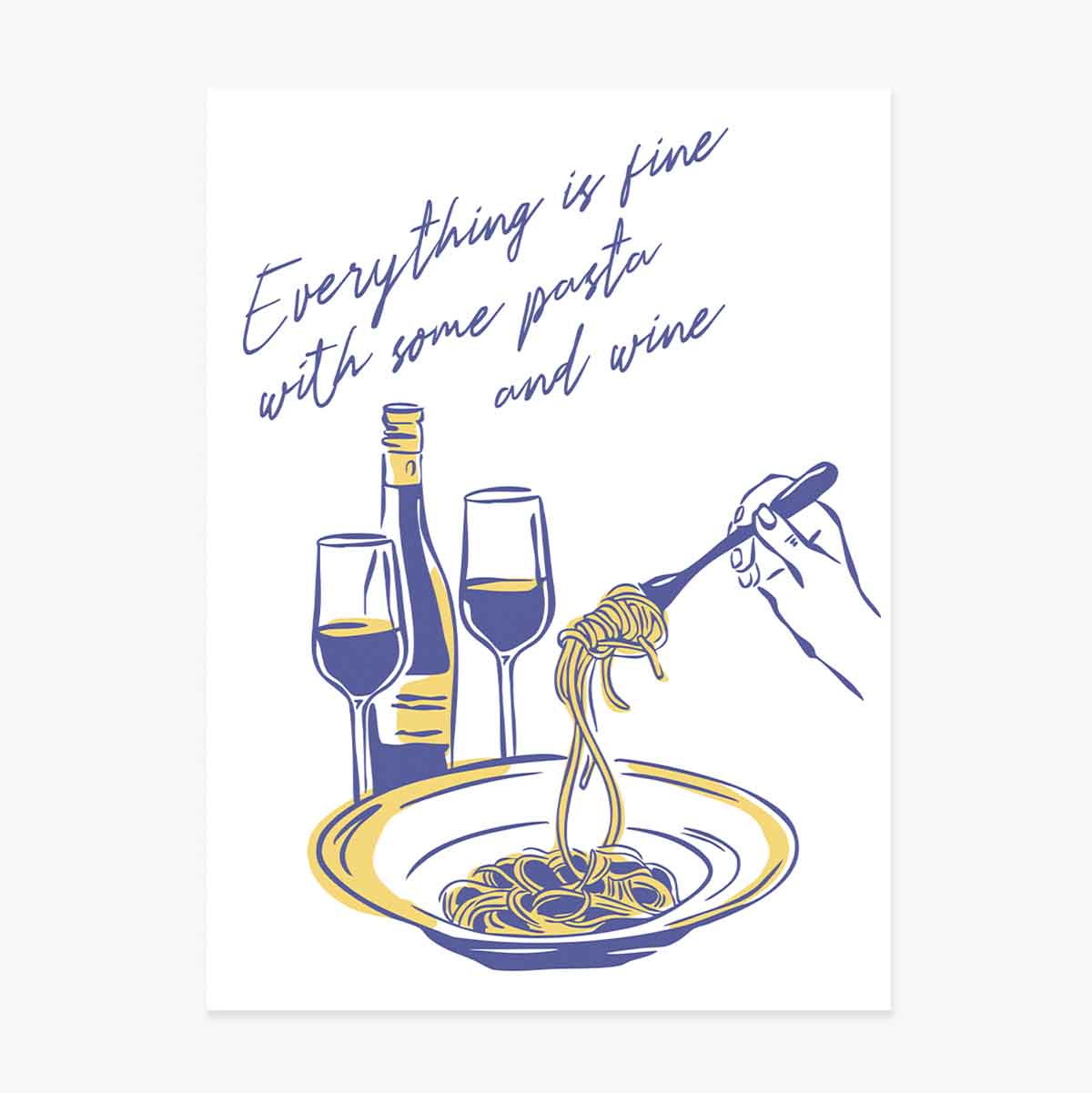 Some Pasta & Wine Poster