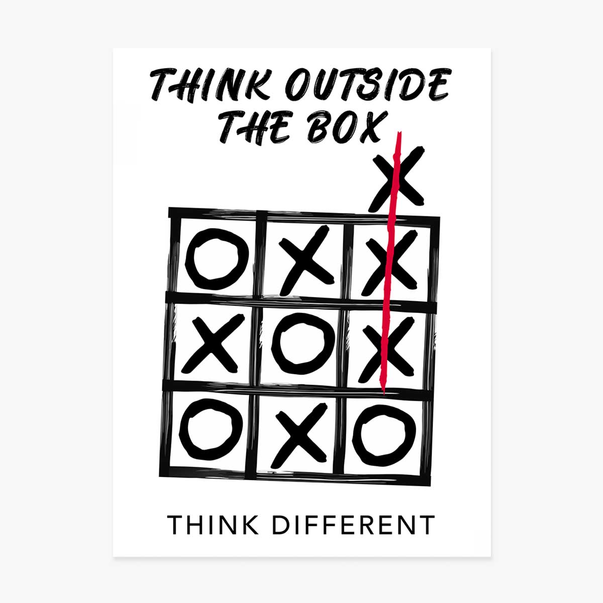 Think outside the box poster