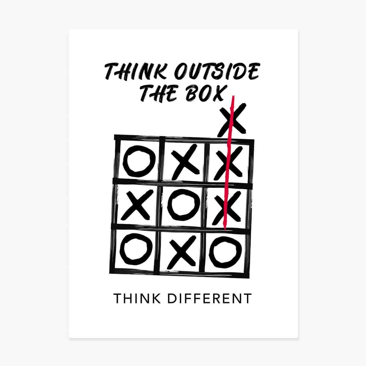 Think outside the box poster