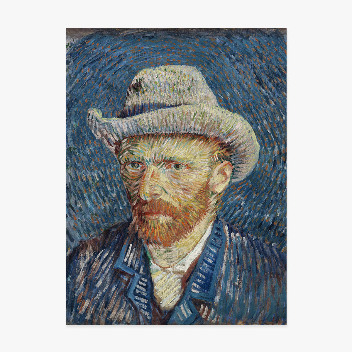 Poster Vincent van Gogh, Self-Portrait with Grey Felt Hat 1887