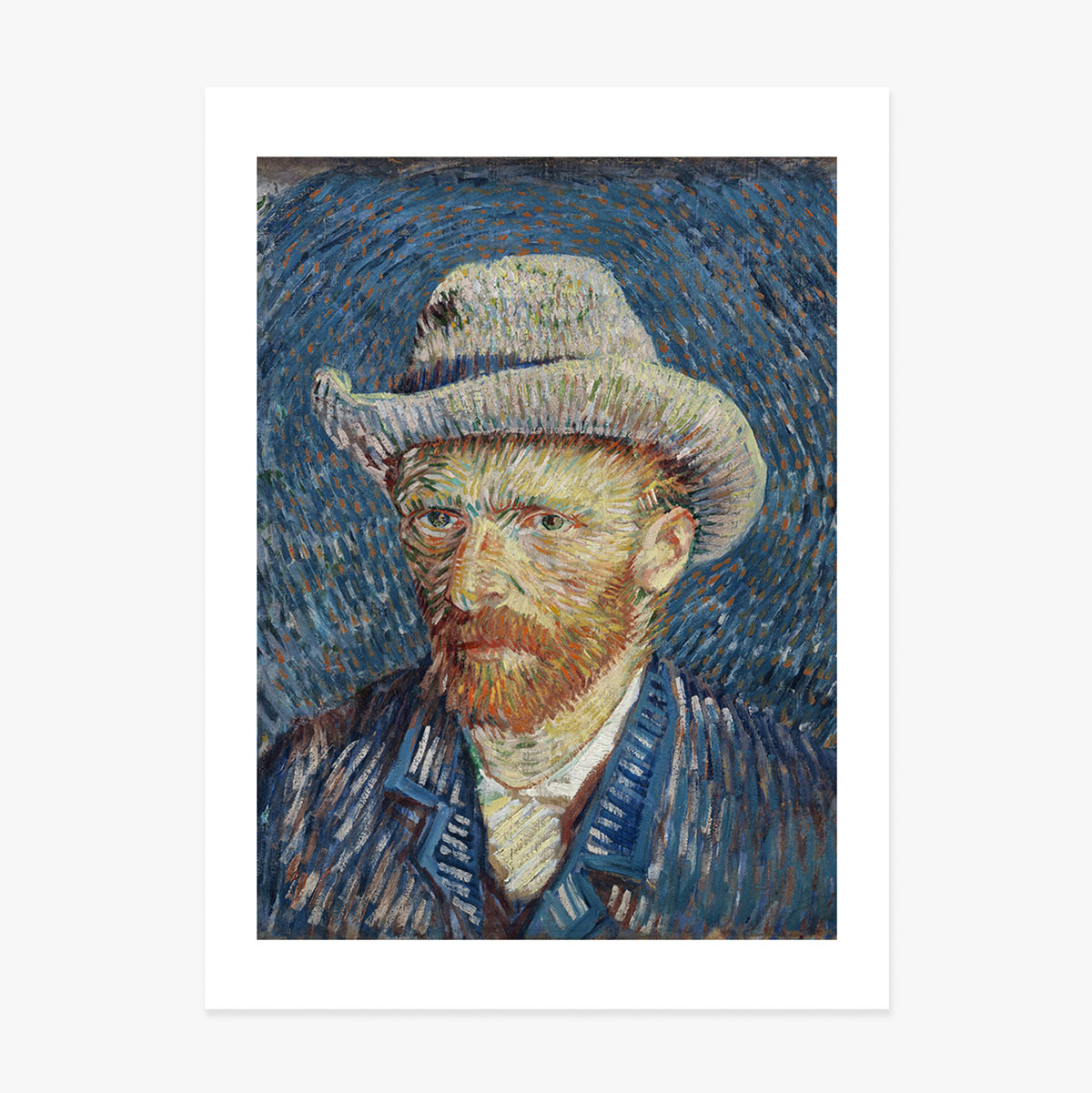Poster Vincent van Gogh, Self-Portrait with Grey Felt Hat 1887