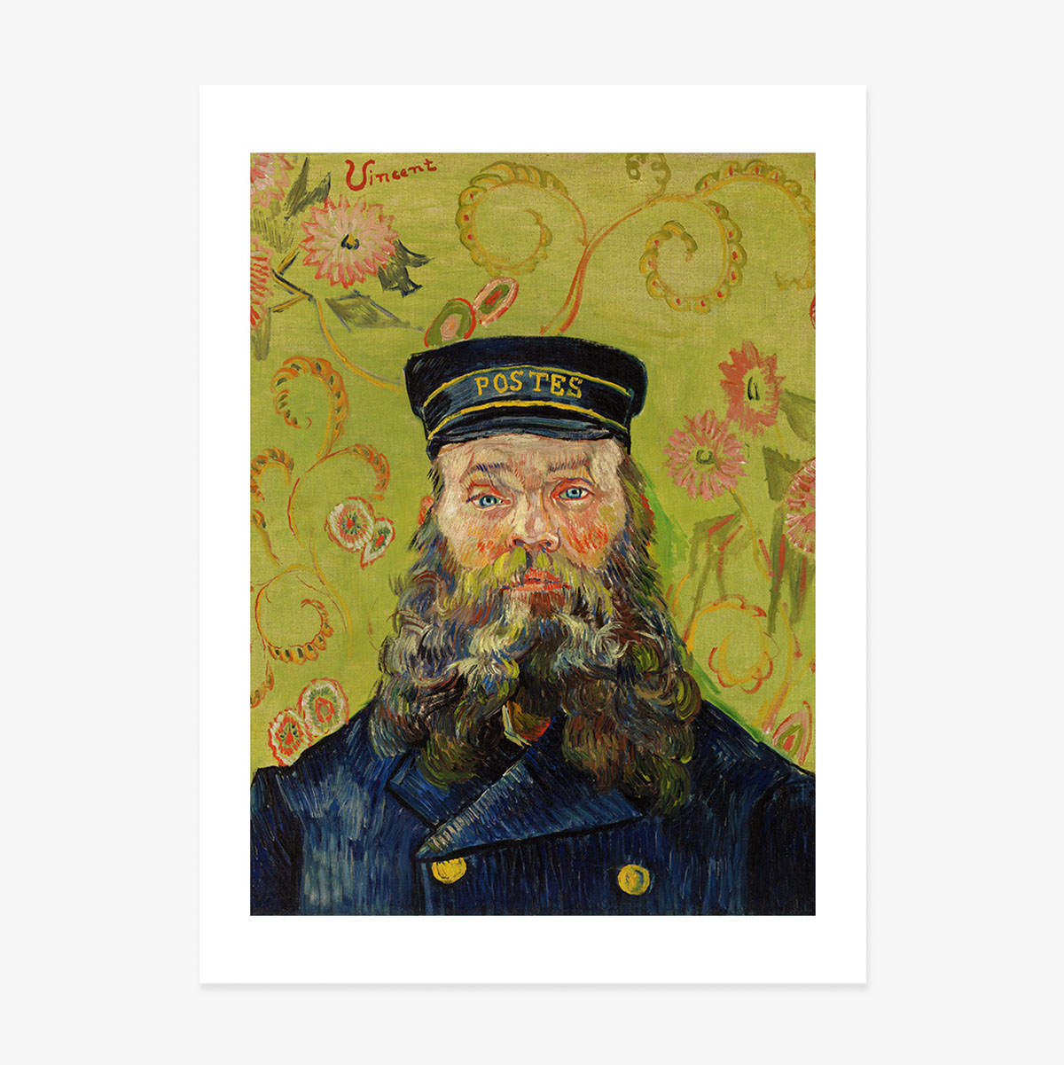 Poster Vincent van Gogh, Postman Joseph Roulin 1889